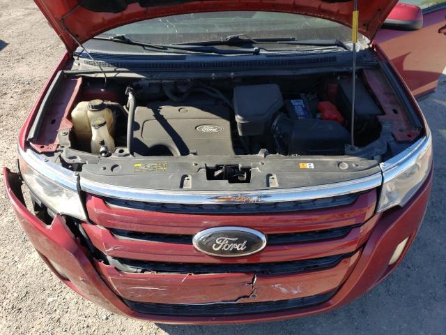 2FMDK4JC8DBC59525 - 2013 FORD EDGE SEL Czerwony zdjęcie 12