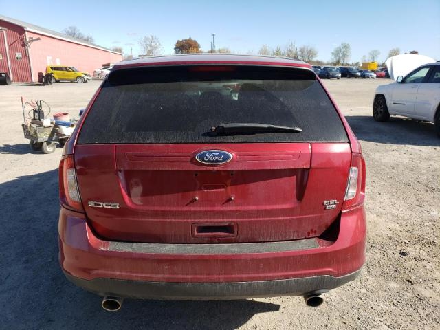 2FMDK4JC8DBC59525 - 2013 FORD EDGE SEL Czerwony zdjęcie 6