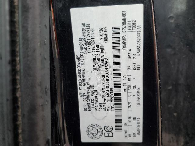 1FMCU9J98DUA15262 - 2013 FORD ESCAPE TITANIUM BLACK photo 13