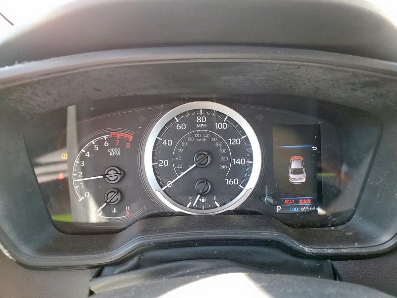 5YFEPMAE1NP378697 - 2022 TOYOTA COROLLA LE SILVER photo 9