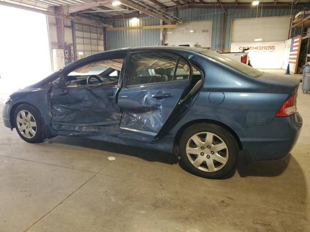 19XFA16589E009677 - 2009 HONDA CIVIC LX BLUE photo 2