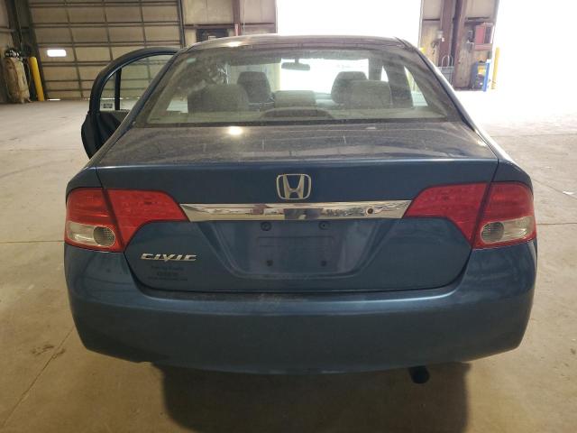 19XFA16589E009677 - 2009 HONDA CIVIC LX BLUE photo 6