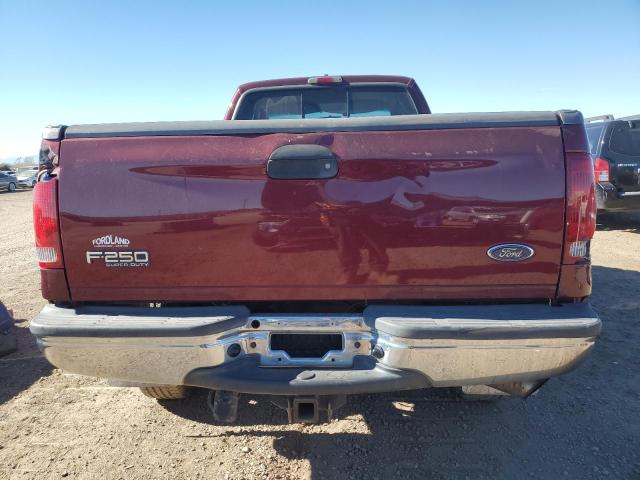1FTNX21F6XED44400 - 1999 FORD F250 SUPER DUTY MAROON photo 6