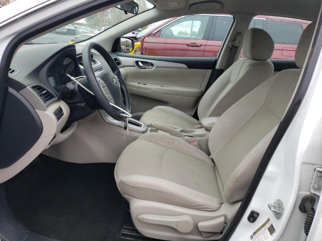 3N1AB7AP6FY248189 - 2015 NISSAN SENTRA S WHITE photo 7