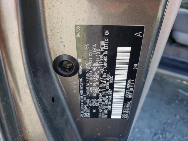 5TBRT34116S479787 - 2006 TOYOTA TUNDRA ACCESS CAB SR5 GRAY photo 12