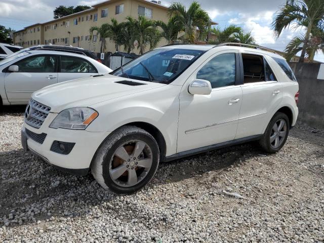 4JGBB8GB6AA580323 - 2010 MERCEDES-BENZ ML 350 4MATIC WHITE photo 1