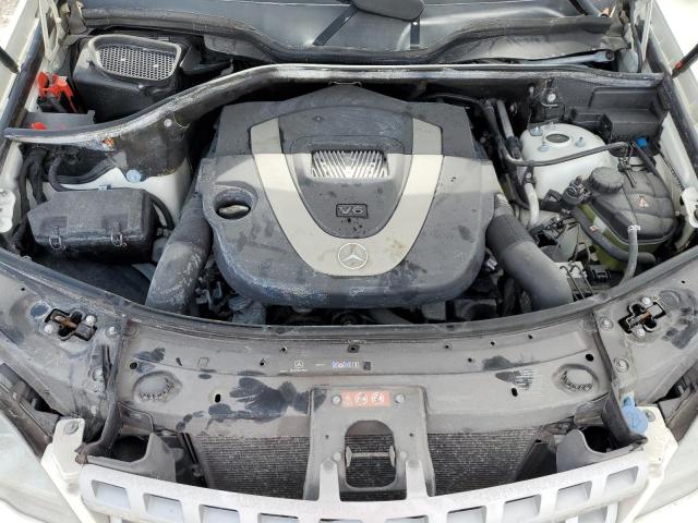 4JGBB8GB6AA580323 - 2010 MERCEDES-BENZ ML 350 4MATIC WHITE photo 12