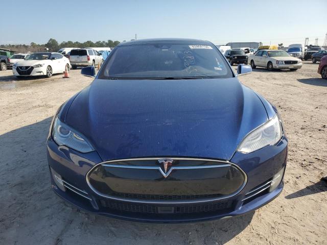 5YJSA1E20FF112975 - 2015 TESLA MODEL S BLUE photo 5