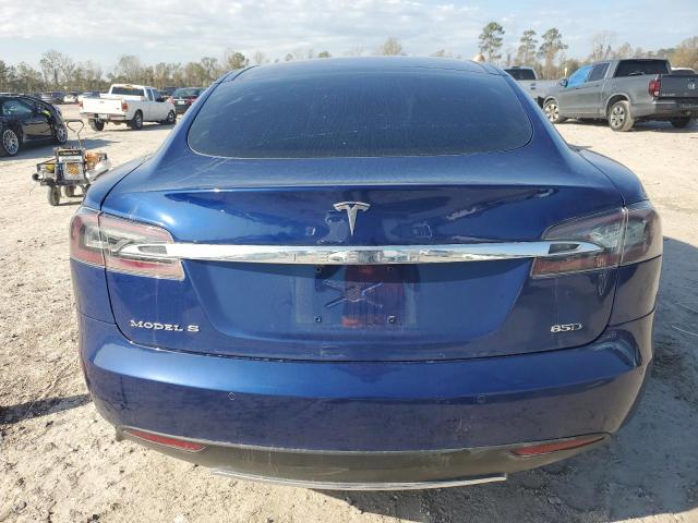 5YJSA1E20FF112975 - 2015 TESLA MODEL S BLUE photo 6