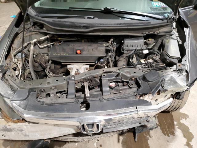 2HGFB2F90CH319096 - 2012 HONDA CIVIC EXL ნაცრისფერი ფოტო 11