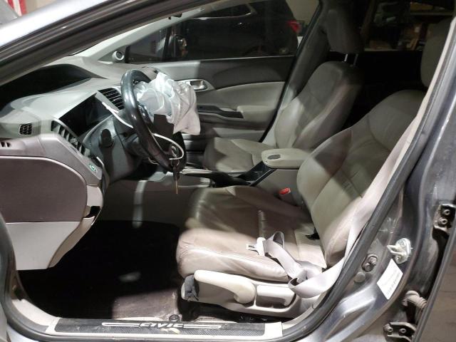 2HGFB2F90CH319096 - 2012 HONDA CIVIC EXL ნაცრისფერი ფოტო 7