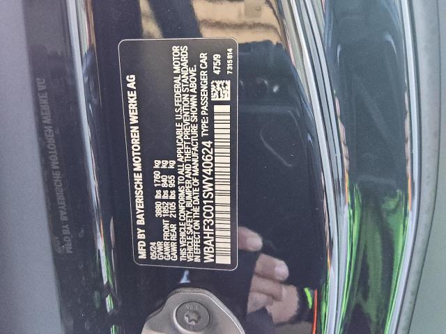 WBAHF3C01SWY40624 - 2025 BMW Z4 SDRIVE30I BLACK photo 12