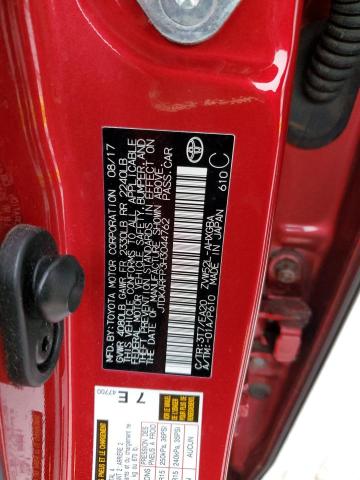 JTDKARFP3H3044762 - 2017 TOYOTA PRIUS PRIM 红色 照片 12