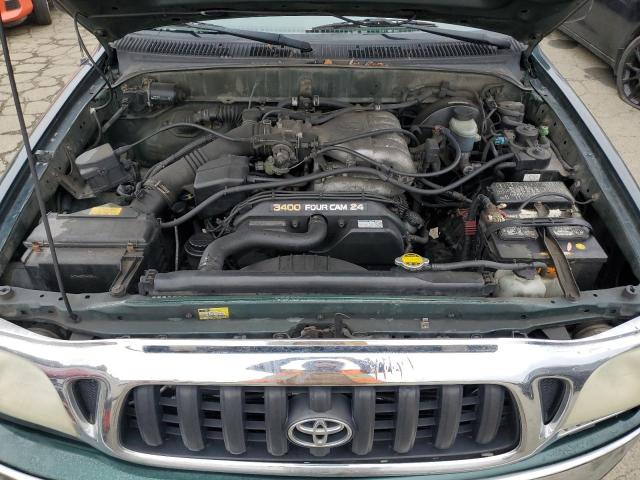 5TEGN92N61Z827824 - 2001 TOYOTA TACOMA DOUBLE CAB PRERUNNER GREEN photo 11