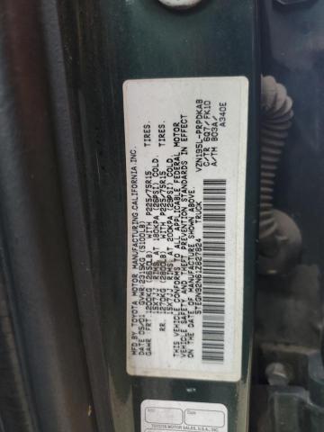 5TEGN92N61Z827824 - 2001 TOYOTA TACOMA DOUBLE CAB PRERUNNER GREEN photo 12