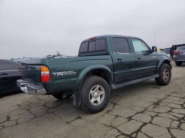 5TEGN92N61Z827824 - 2001 TOYOTA TACOMA DOUBLE CAB PRERUNNER GREEN photo 3
