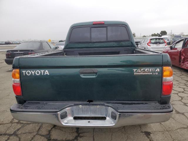 5TEGN92N61Z827824 - 2001 TOYOTA TACOMA DOUBLE CAB PRERUNNER GREEN photo 6