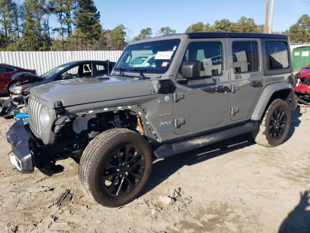 1C4JJXP68MW800049 - 2021 JEEP WRANGLER U SAHARA 4XE GRAY photo 1
