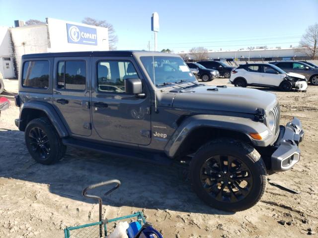 1C4JJXP68MW800049 - 2021 JEEP WRANGLER U SAHARA 4XE GRAY photo 4