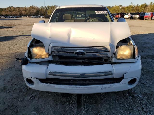 5TBRN34154S443902 - 2004 TOYOTA TUNDRA ACCESS CAB SR5 WHITE photo 5