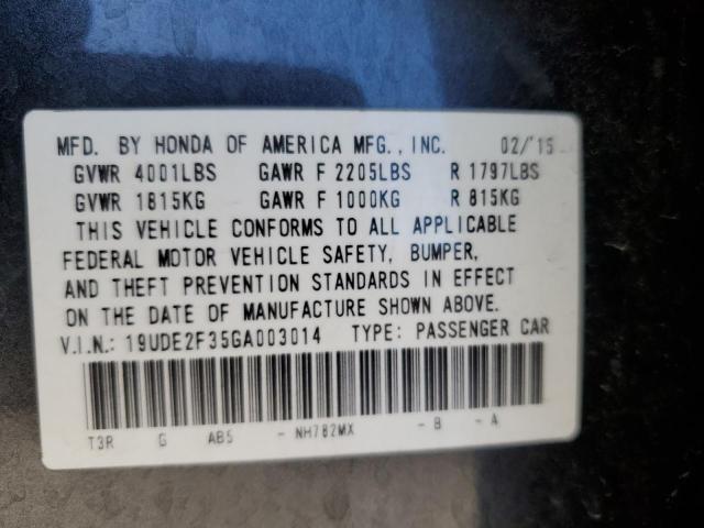 19UDE2F35GA003014 - 2016 ACURA ILX BASE WATCH PLUS SILVER photo 12