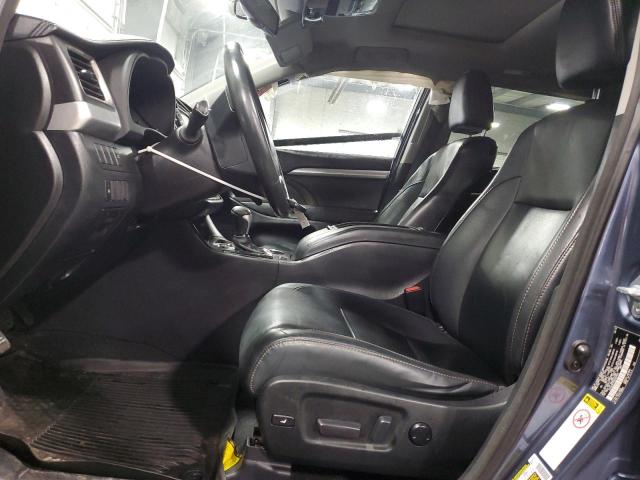 5TDJKRFH3GS307542 - 2016 TOYOTA HIGHLANDER XLE BLUE photo 7