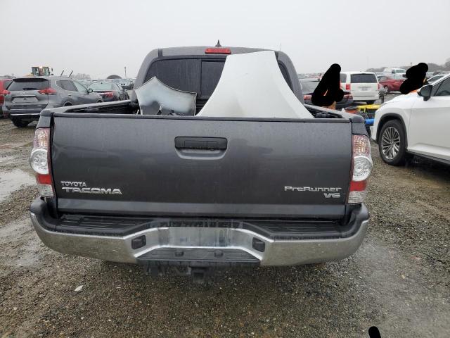 5TFJU4GN7FX078616 - 2015 TOYOTA TACOMA DOUBLE CAB PRERUNNER GRAY photo 6