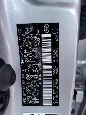 JTDKARFP6H3057389 - 2017 TOYOTA PRIUS PRIM SILVER photo 12