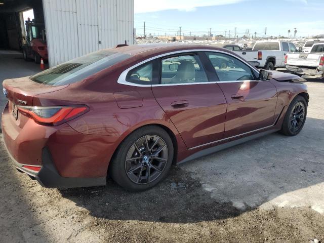 WBY43AW00RFS13061 - 2024 BMW I4 EDRIVE 35 BURGUNDY photo 3