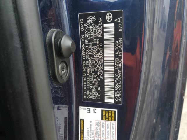 JTKJF5C76B3004010 - 2011 TOYOTA SCION TC 蓝色 照片 12