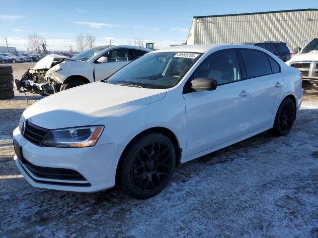 3VW2K7AJ3FM356030 - 2015 VOLKSWAGEN JETTA BASE WHITE photo 1