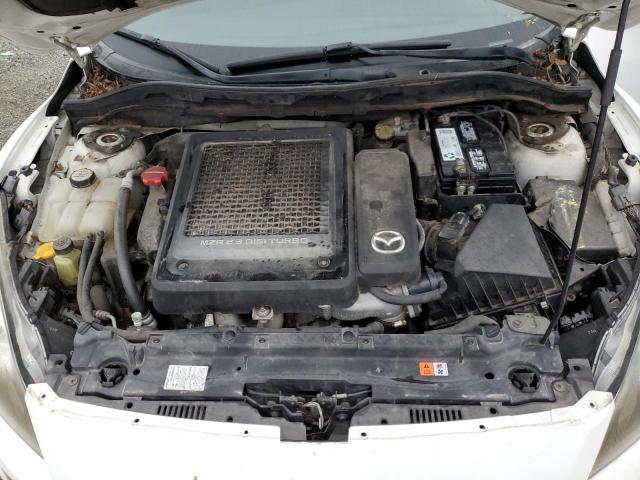 JM1BL1L38C1668915 - 2012 MAZDA SPEED 3 WHITE photo 11