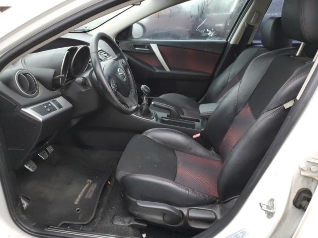 JM1BL1L38C1668915 - 2012 MAZDA SPEED 3 WHITE photo 7
