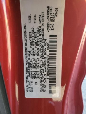 5TESN92N22Z895243 - 2002 TOYOTA TACOMA XTRACAB PRERUNNER Շագանակագույն լուսանկար 12