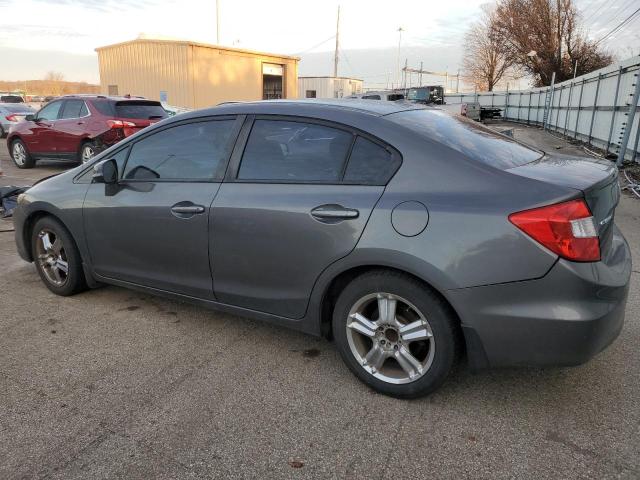 2HGFB2F90CH574752 - 2012 HONDA CIVIC EXL ნაცრისფერი ფოტო 2