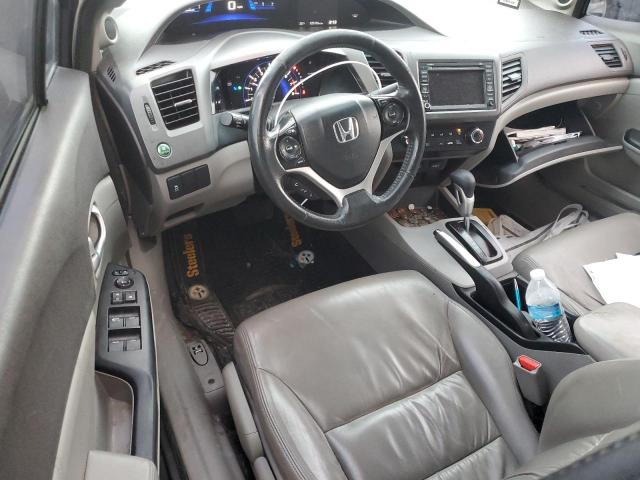 2HGFB2F90CH574752 - 2012 HONDA CIVIC EXL ნაცრისფერი ფოტო 8