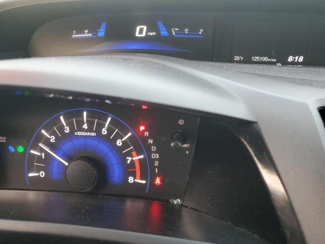 2HGFB2F90CH574752 - 2012 HONDA CIVIC EXL ნაცრისფერი ფოტო 9