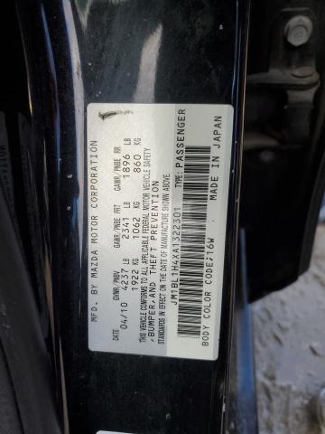 JM1BL1H4XA1322301 - 2010 MAZDA SPEED 3 BLACK photo 13