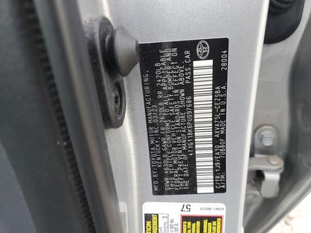 4T1G11BK6PU097686 - 2023 TOYOTA CAMRY SE NIGHT SHADE SILVER photo 12