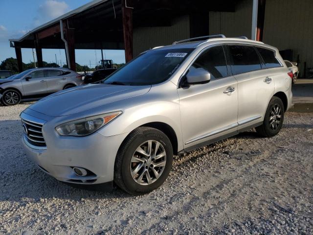 5N1AL0MM1EC545392 - 2014 INFINITI QX60 SILVER photo 1