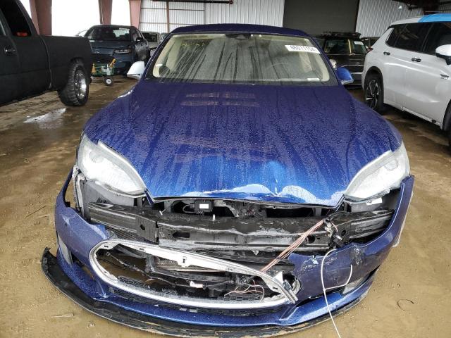 5YJSA1E10FF119920 - 2015 TESLA MODEL S BLUE photo 5