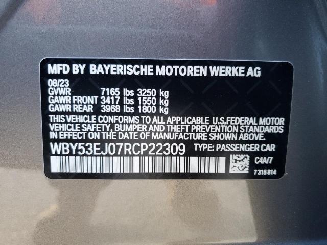 WBY53EJ07RCP22309 - 2024 BMW I7 XDRIVE60 Schwarz Foto 12