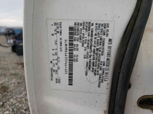 1LNHM81W33Y664125 - 2003 LINCOLN TOWN CAR EXECUTIVE Weiß Foto 12