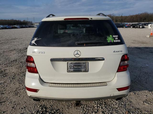 4JGBB8GB0AA576672 - 2010 MERCEDES-BENZ ML 350 4MATIC WHITE photo 6