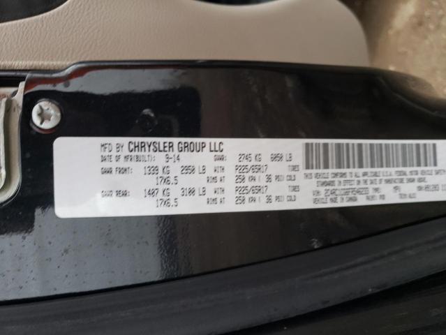 2C4RC1CG6FR546233 - 2015 CHRYSLER TOWN & COU TOURING L BLACK photo 13