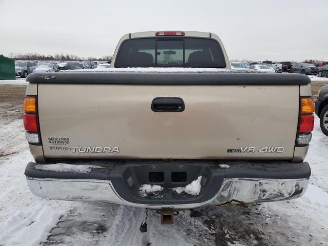5TBBT44143S370789 - 2003 TOYOTA TUNDRA ACCESS CAB SR5 TAN photo 6