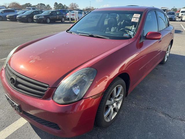 JNKCV51E66M504929 - 2006 INFINITI G35 RED photo 2