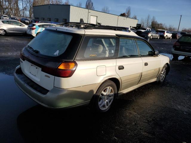 4S3BH665927626972 - 2002 SUBARU LEGACY OUTBACK WHITE photo 3