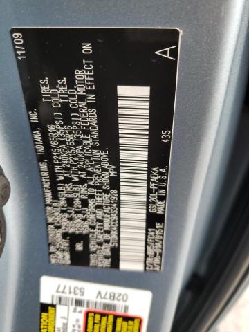 5TDKK4CC9AS341928 - 2010 TOYOTA SIENNA CE BLUE photo 13