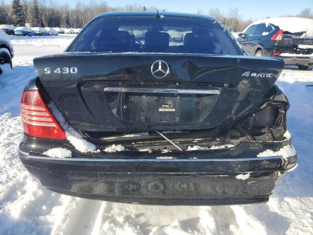 WDBNG83J13A342008 - 2003 MERCEDES-BENZ S 430 4MATIC BLACK photo 6